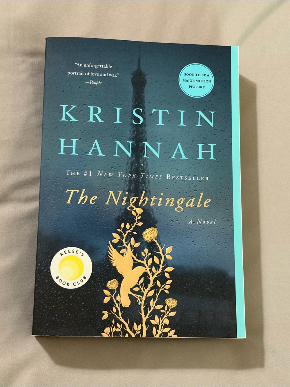 Kristin Hannah — The Nightingale (Teal & Gold cover)